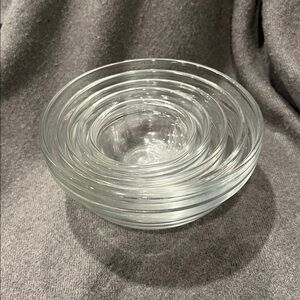 Arcoroc Nesting Glass Bowl Set of 5